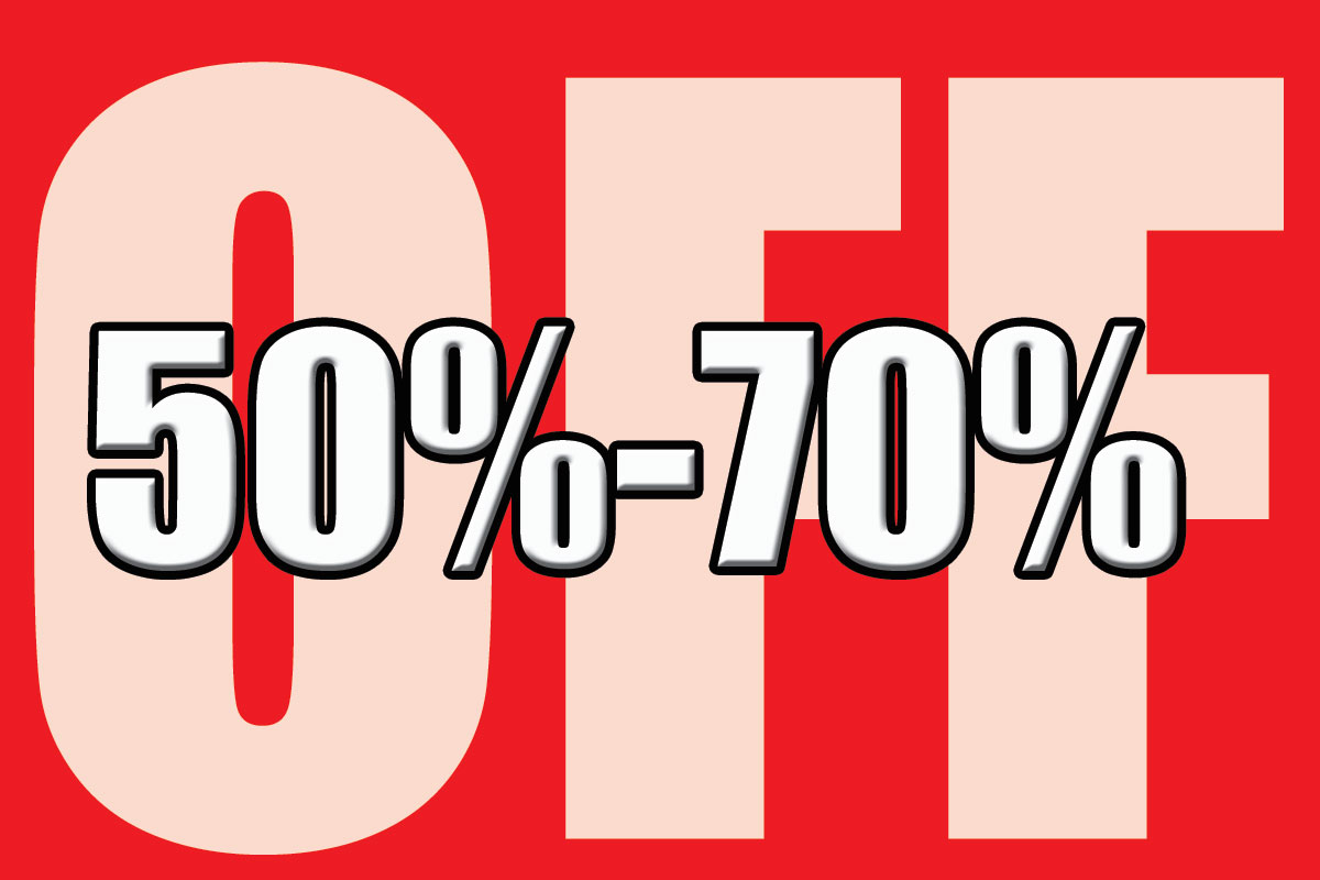 50%-70%OFF